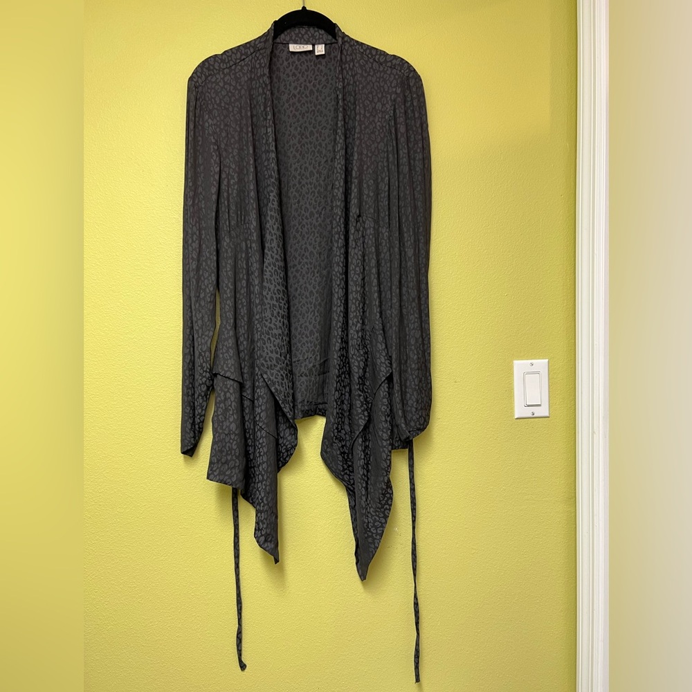 LOGO by Lori Goldstein Gray Sweater